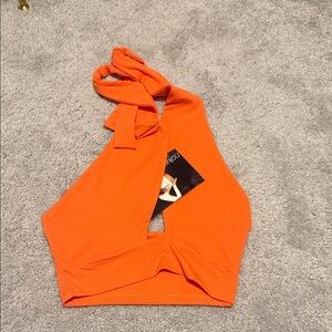 Naked Wardrobe Orange Halter Top
